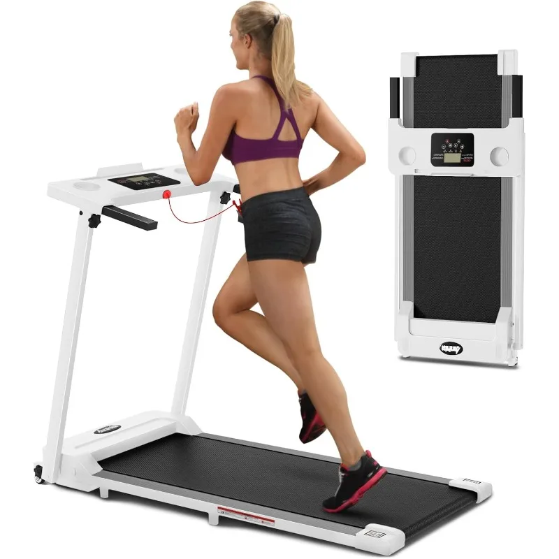

3.0 HP Foldable Portable Folding Small Treadmills for Home Office with 300 LBS Capacity, Walking Running Exercise