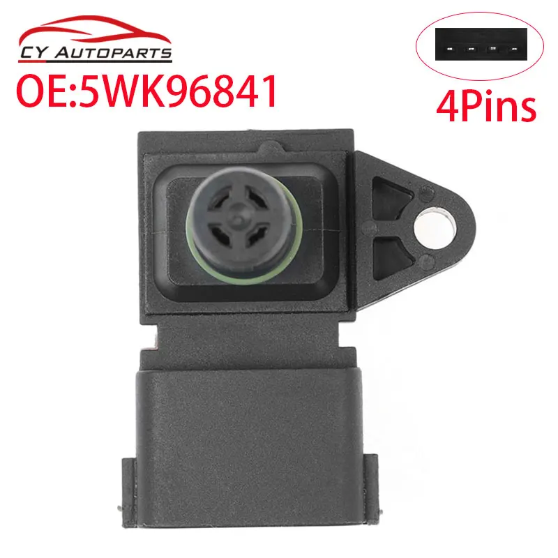 New Map Sensor Intake Air Pressure Sensor For Peugeot Kia Citroen Hyundai Renault 5WK96841 2045431 5WY2833A 80018383 5WK96801