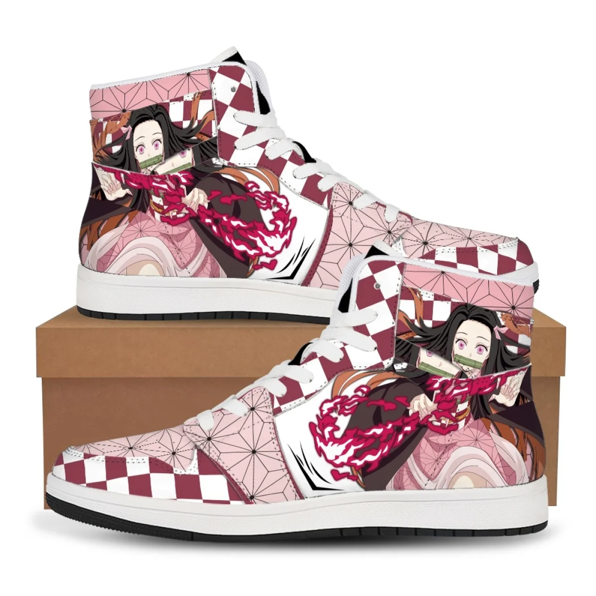 Demon Slayer Kimetsu No Yaiba Sneakers Basketbal Anime Mode Herenschoenen Damesschoenen Unisex Casual Schoen Aangepast Vakantiecadeau