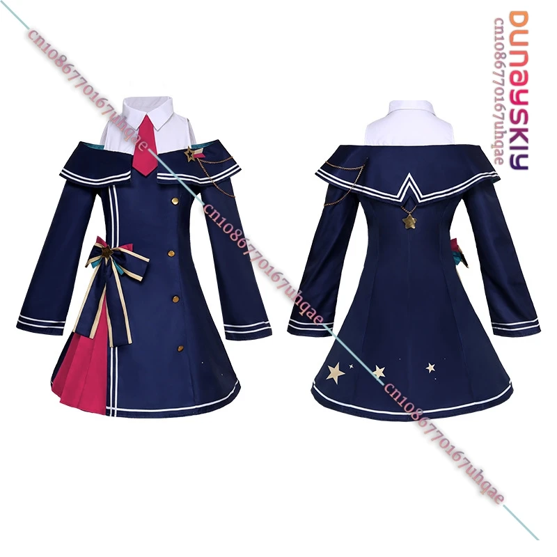 ANIME Project Sekai Colorato Costumi Cosplay di Scena Uniforme Scolastica Parrucche Set S-3XL Tenma Saki Anime Costume di Carnevale Delle Signore