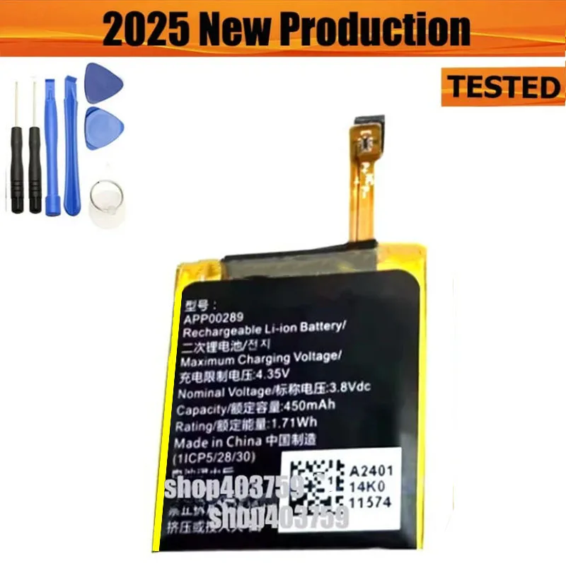 

2025 Year New APP00289 Battery For SUUNTO 7 1ICP5/28/30 3.8V 890mAh Smart Watch High Quality