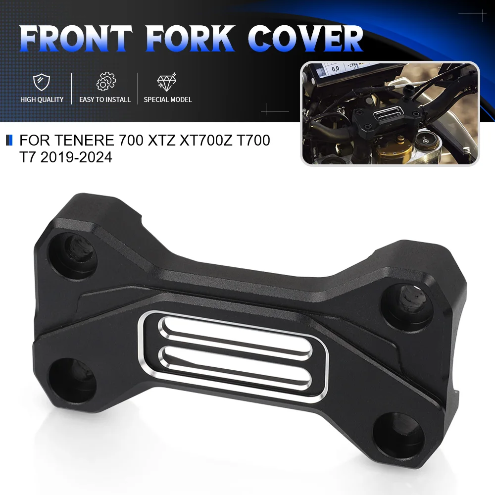 

For Yamaha Tenere 700 XTZ XT700Z T700 T7 2019-2024 New Motorcycle Handle Bar Handlebar Riser Top Clamps Guard Front Fork Cover