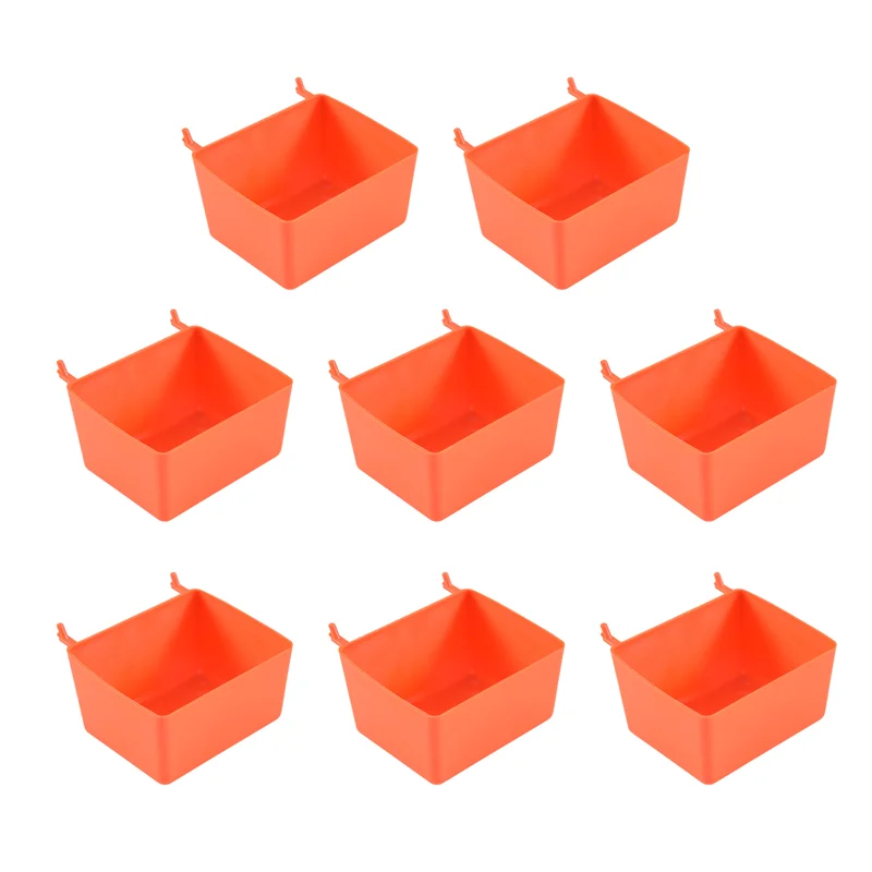 A26I-8 ชิ้น Pegboard ถังชุด Pegboard อะไหล่เก็บ Pegboard อุปกรณ์เสริม Workbench ถังสําหรับจัดระเบียบฮาร์ดแวร์