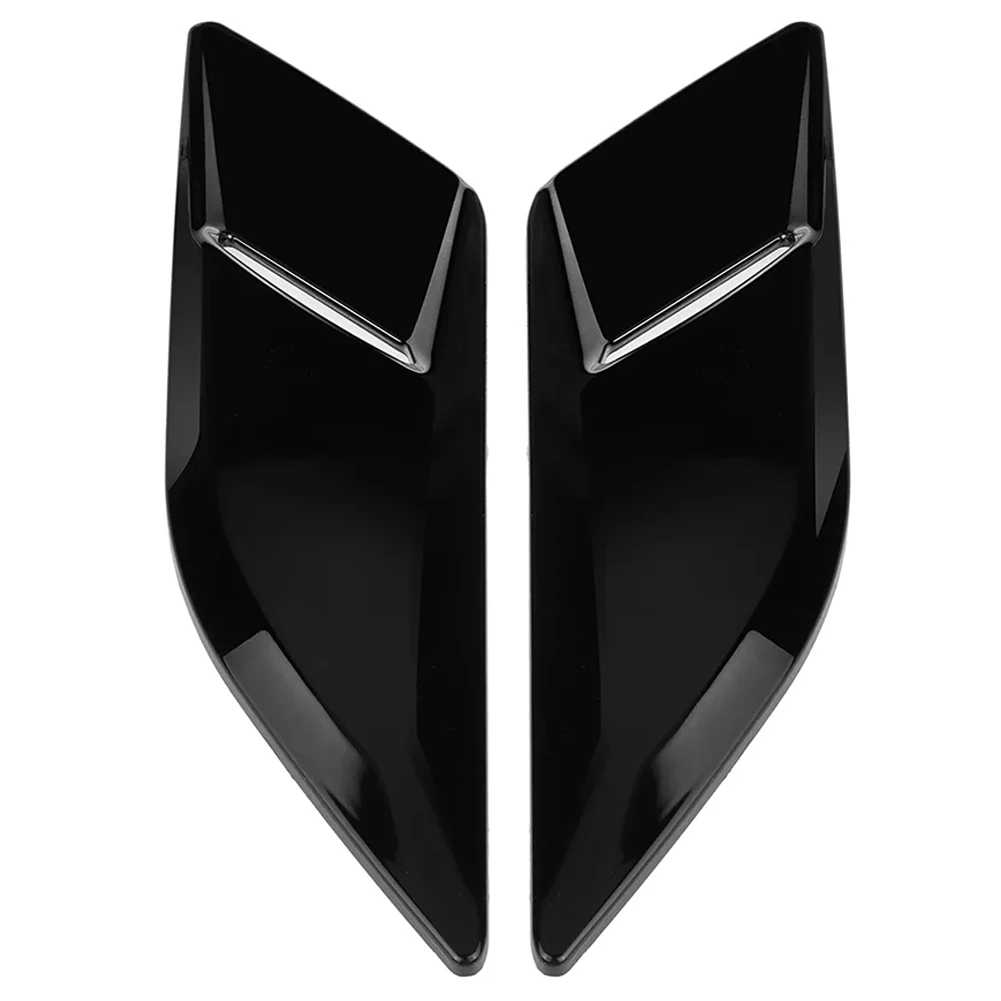 2 шт., декоративная крышка для выхода воздуха на капот, глянцевая черная автомобильная крышка для выхода воздуха на капот, декоративные чехлы для Range Rover Sport L494 14-18