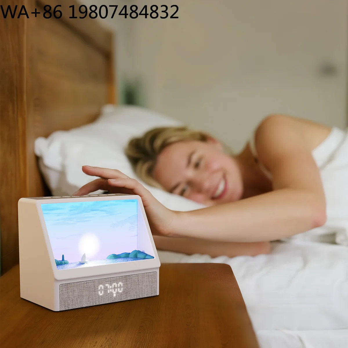 13 Adjustable Atmosphere Lighting Modes Smart Timing Sunrise Lamp Bluetooth White Noise Speaker Multifunctional Bedroom Sleep