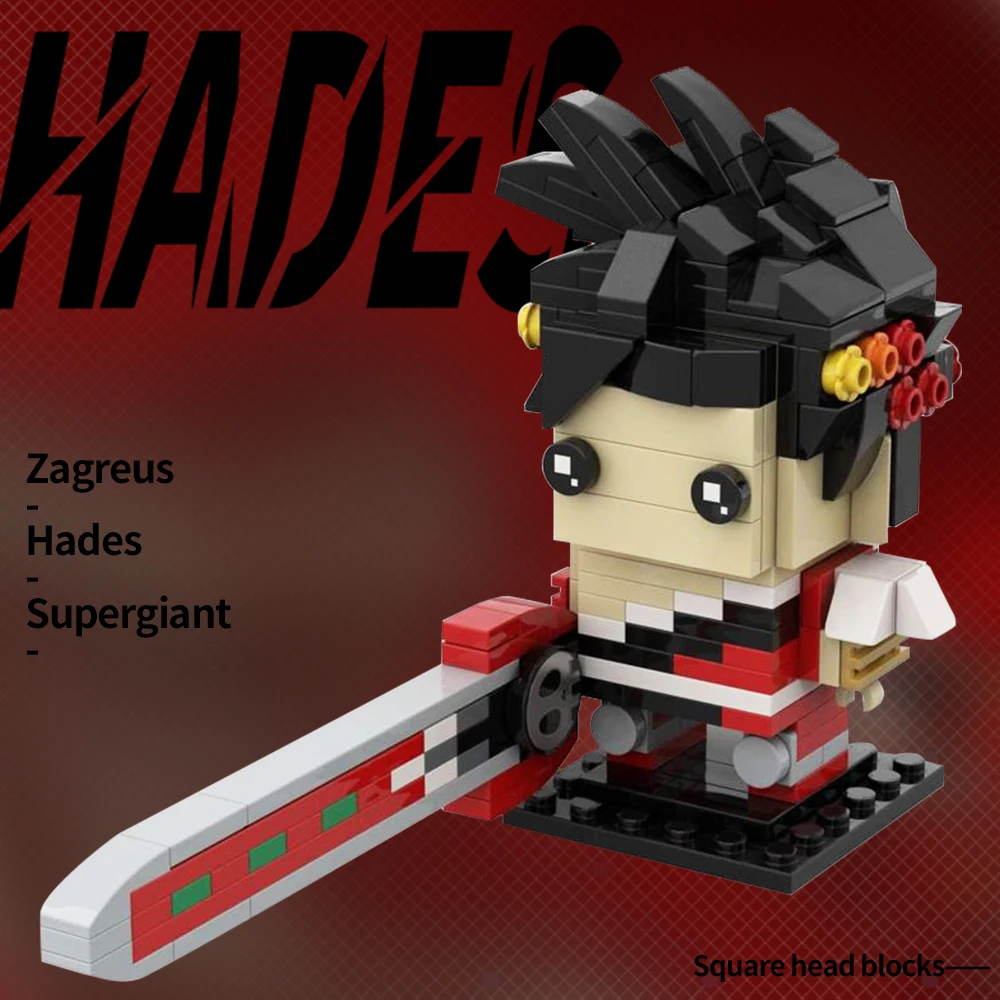 MOC Supergiants Games Hades Brickheadzs Building Block set Fortress Zagreuss Adventure Game Character Brick Toys Children Gift