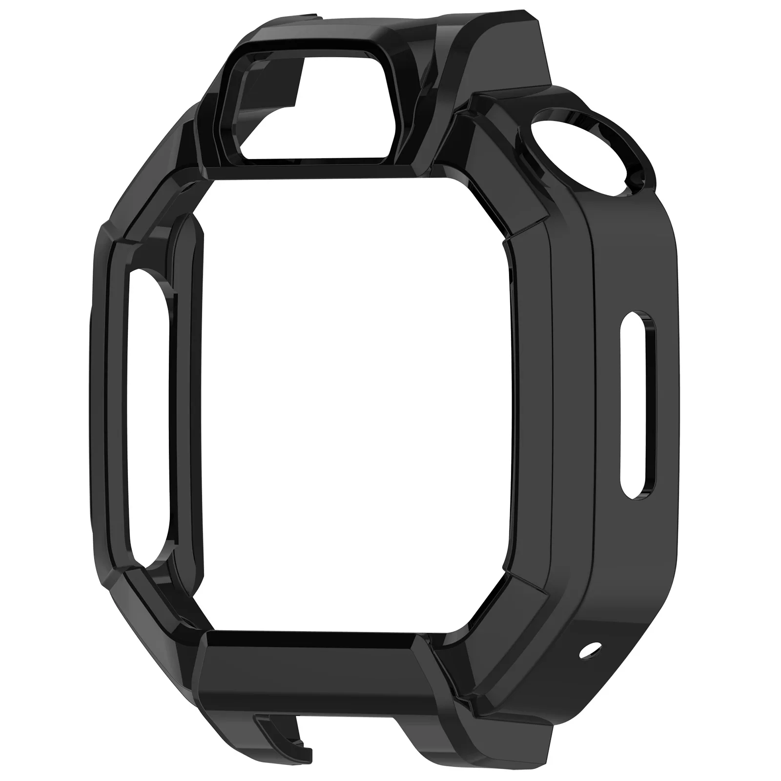 For Huawei Watch Kids X1 / X1 Pro Half Coverage Hollow Out Protective Cover PC Watch Frame Case - Black