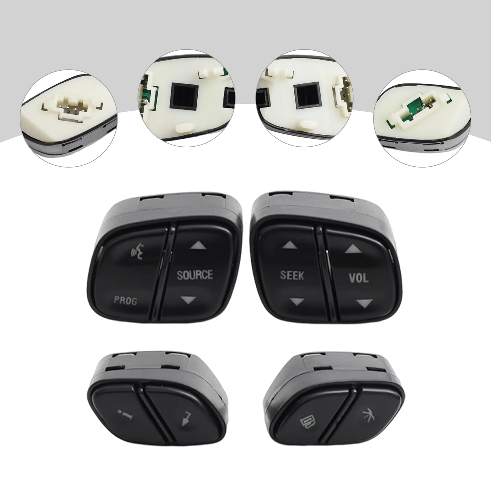 

Steering Wheel Radio Volume Control Switch 4 Button Set GM Trucks 21997738