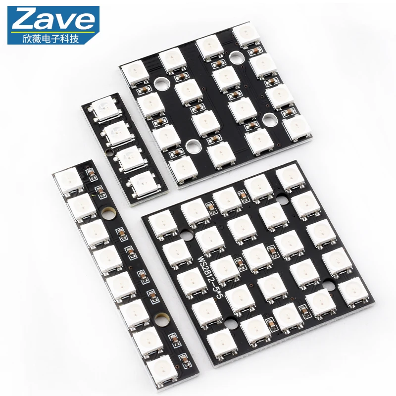 НОВАЯ-светодиодная-матрица-ws2812-led-5050-rgb-8x8-для-arduino-бренда-ws2812b-8-8-4-16-25-64-разрядная-полноцветная-светодиодная-лампа-5050-rgb-panel-light