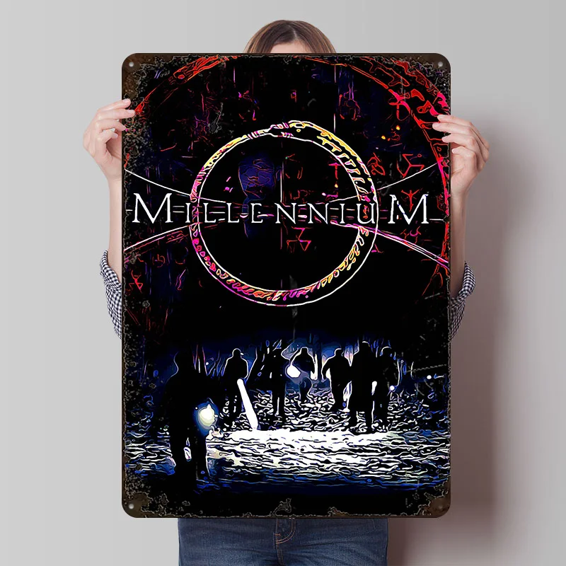 Millennium 1 Metallposter, individuelle Wandkunst, Retro-Vintage-Blechschilder für Männerhöhle, Badezimmer-Dekoration, Schlafzimmer, Haus, Zuhause