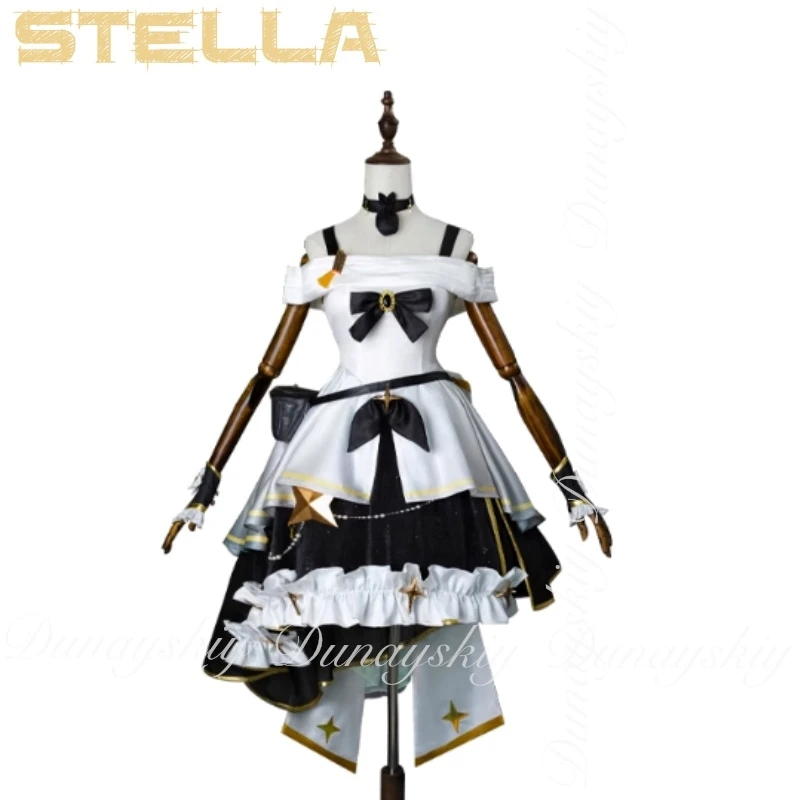 Honkai: Star Rail Game Stelle Cosplay con piccolo procione Abitino Abbigliamento da donna e parrucca grigia Costume cosplay pieno di set