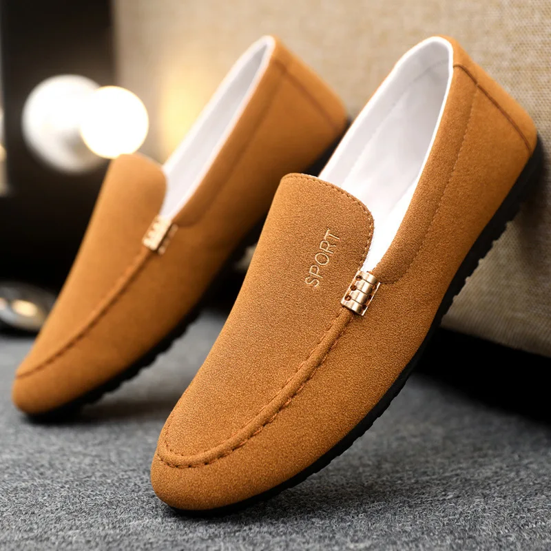 

Men's Trendy Versatile Bean Shoes Suede Sneakers Lazy Shoes Casual Shoes Sports Shoes
