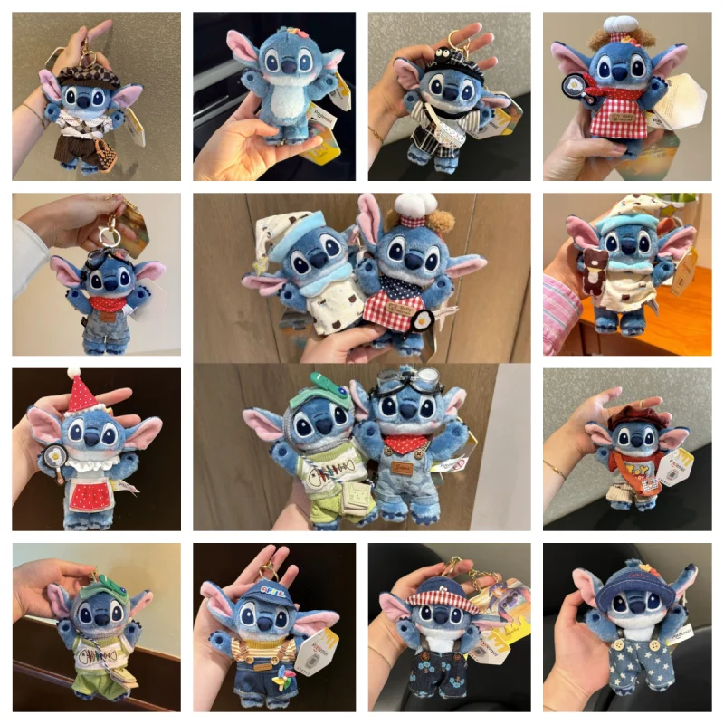 Оригинальный милый брелок Disney Stitch Interstellar с героями мультфильмов, аниме, кукла Лило и Стич, кулон, украшение, подарок на Рождество и Хэллоуин