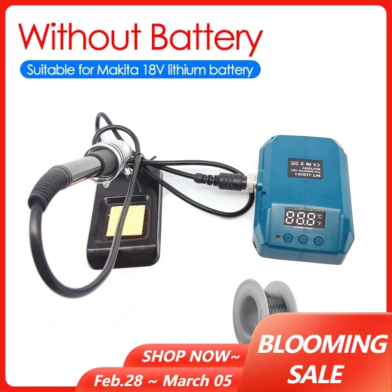 60w אלחוטי הלחמה ערכה ברזל נייד dc ליתיום הלחמה ברזל עבור makita 18v סוללת ליתיום עם ריתוך חוט פח