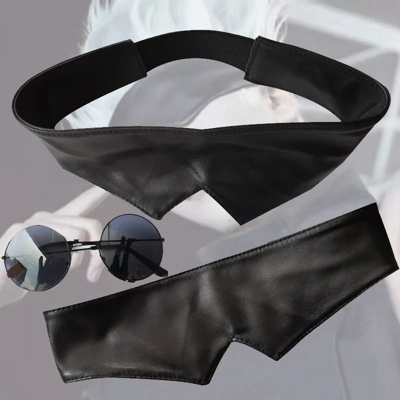 

Gojo Satoru Glasses Anime Jujutsu Kaisen Gojo Satoru Cosplay Black Glasses Eyewear Sunglasses High Quality Party Men Women Prop