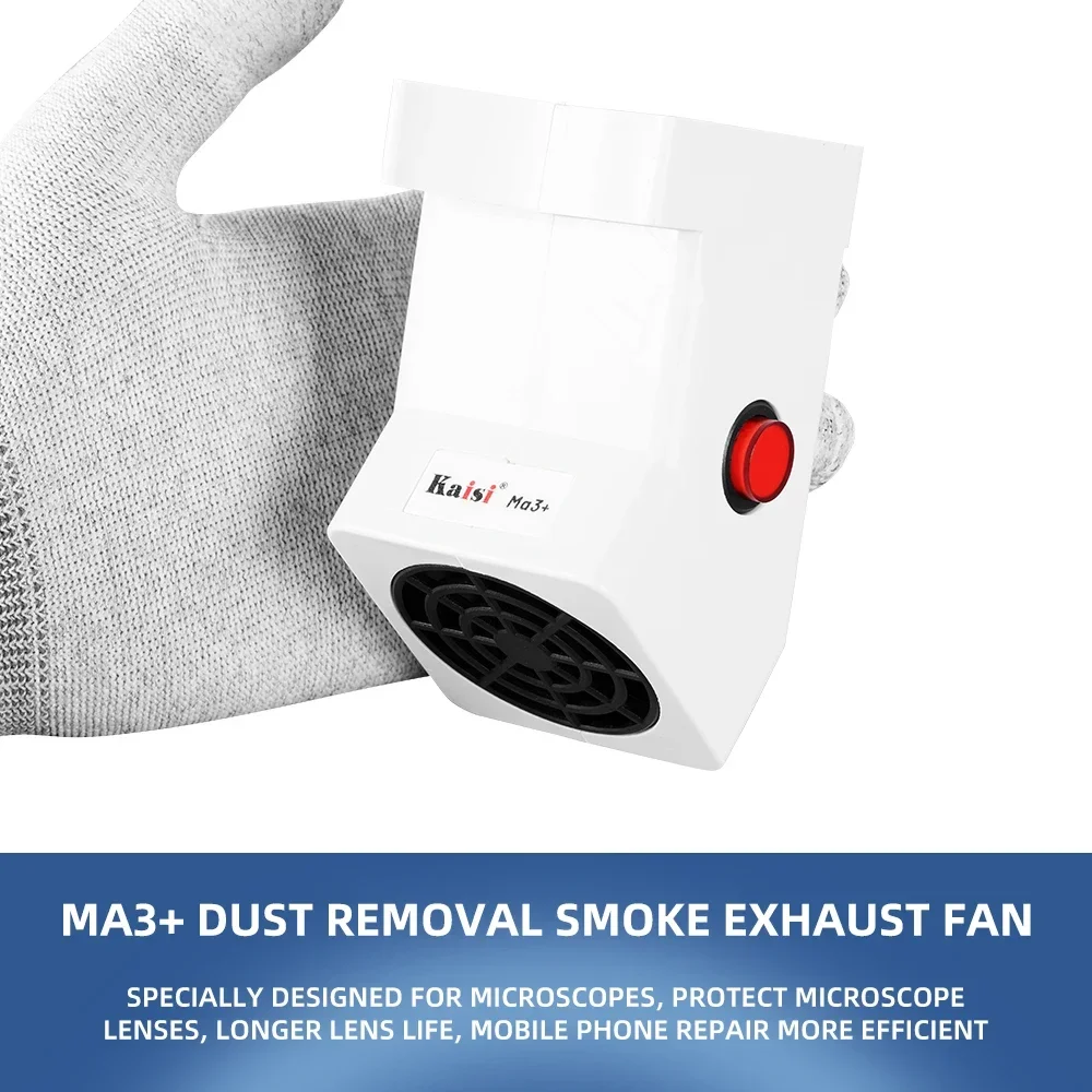 Kaisi Ma3 MINI Smoke Exhaust Fan USB Powerful Smoking Instrument For Smoke Produced When Welding Rosin Oil Gas Microscope