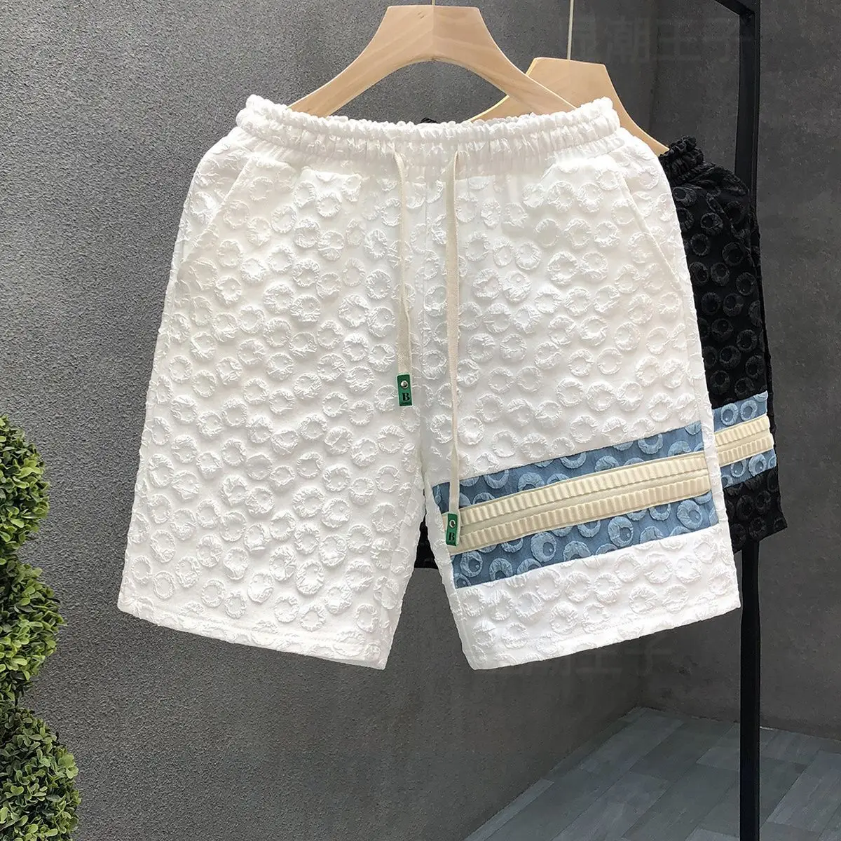 Foam Craft Shorts Men Casual Outfit Spliced pants Summer New Men\'s Beach Trousers