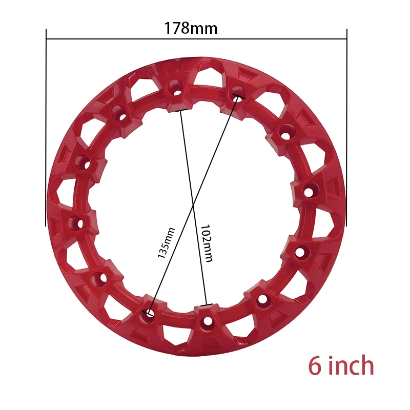 1pcs Universal 6 inch/7 inch Wheel Trim Hub Protection Decor Rim Cap Vehicle All Terrain wheel Plastic Cover fit