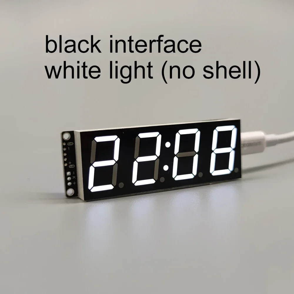 WIFI Clock, NTP Time Service, Automatic Time Synchronization, 0.8-inch Digital Tube LED Clock Module, Intelligent Dimming