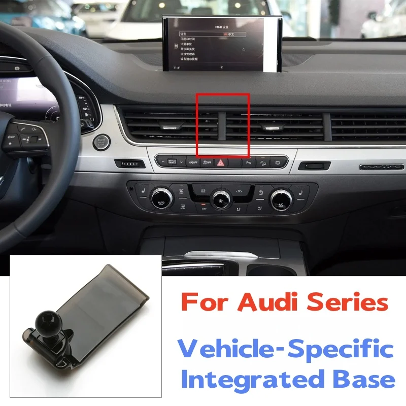 

Car Dedicated Phone Holder Bracket Mount Special Base For Audi Q2L Q3 Q4 Q7 Q8 Q5L A6L A8L A4L A5 S4 S5 A3 Air Vent Bracket Clip