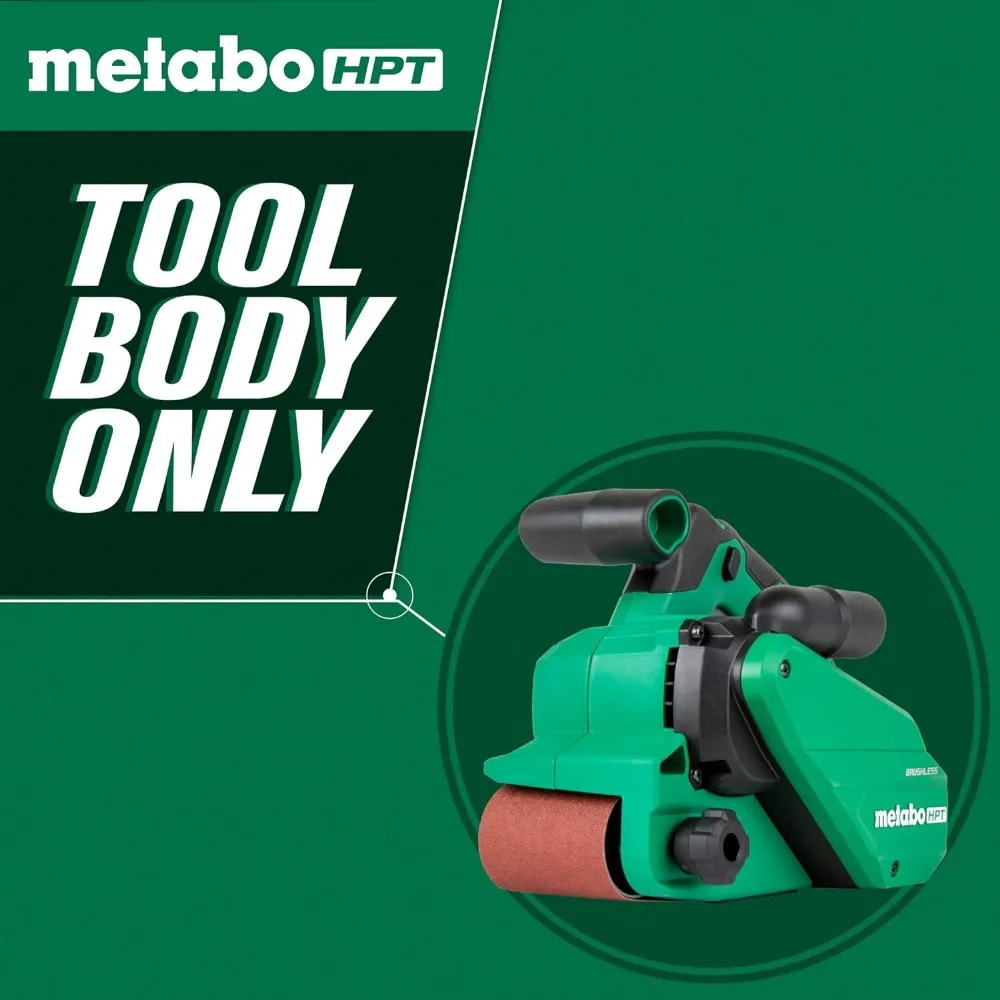 Metabo HPT 36V MultiVolt™ Cordless Belt Sander  Tool Only - No Battery  3-Inch x 21-Inch Belt Size  Variable Speed - 6 Settings