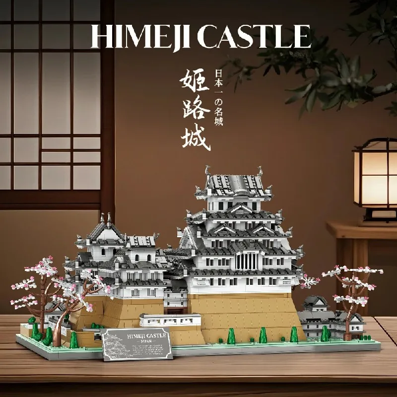 7105 Teile MOC Japan Himeji Schloss Bausteine Berühmtes Weltarchitektur-Modell-Set Sammler-Bausteine Spielzeug für Erwachsene und Kinder Geschenke