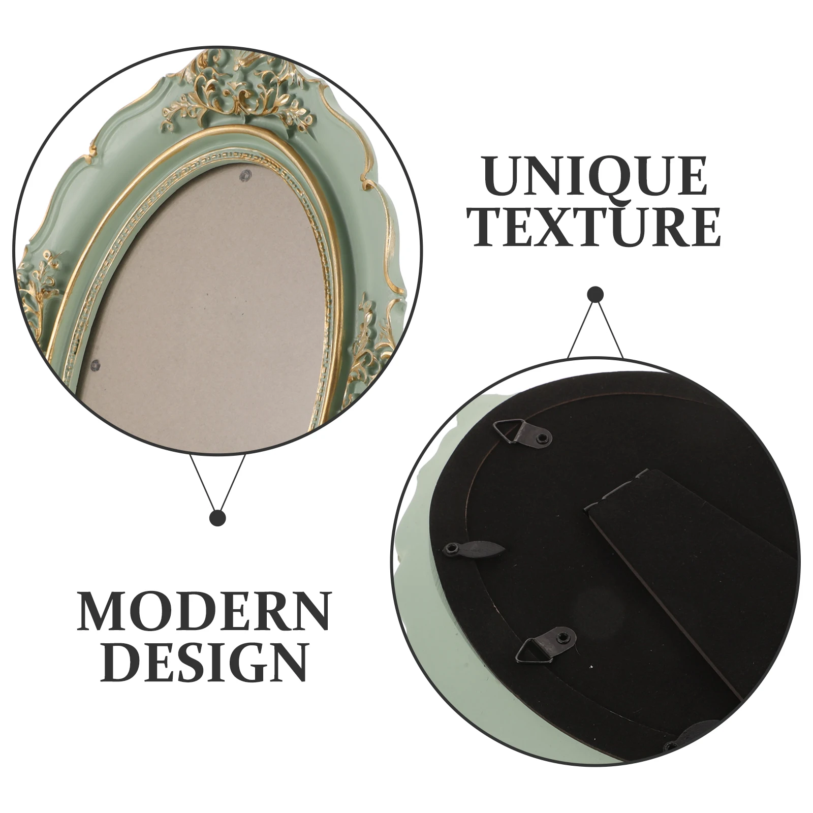 إطار صور على الطراز الأوروبي صورة صغيرة عتيقة معلقة من الراتنج الأخضر للأطفال