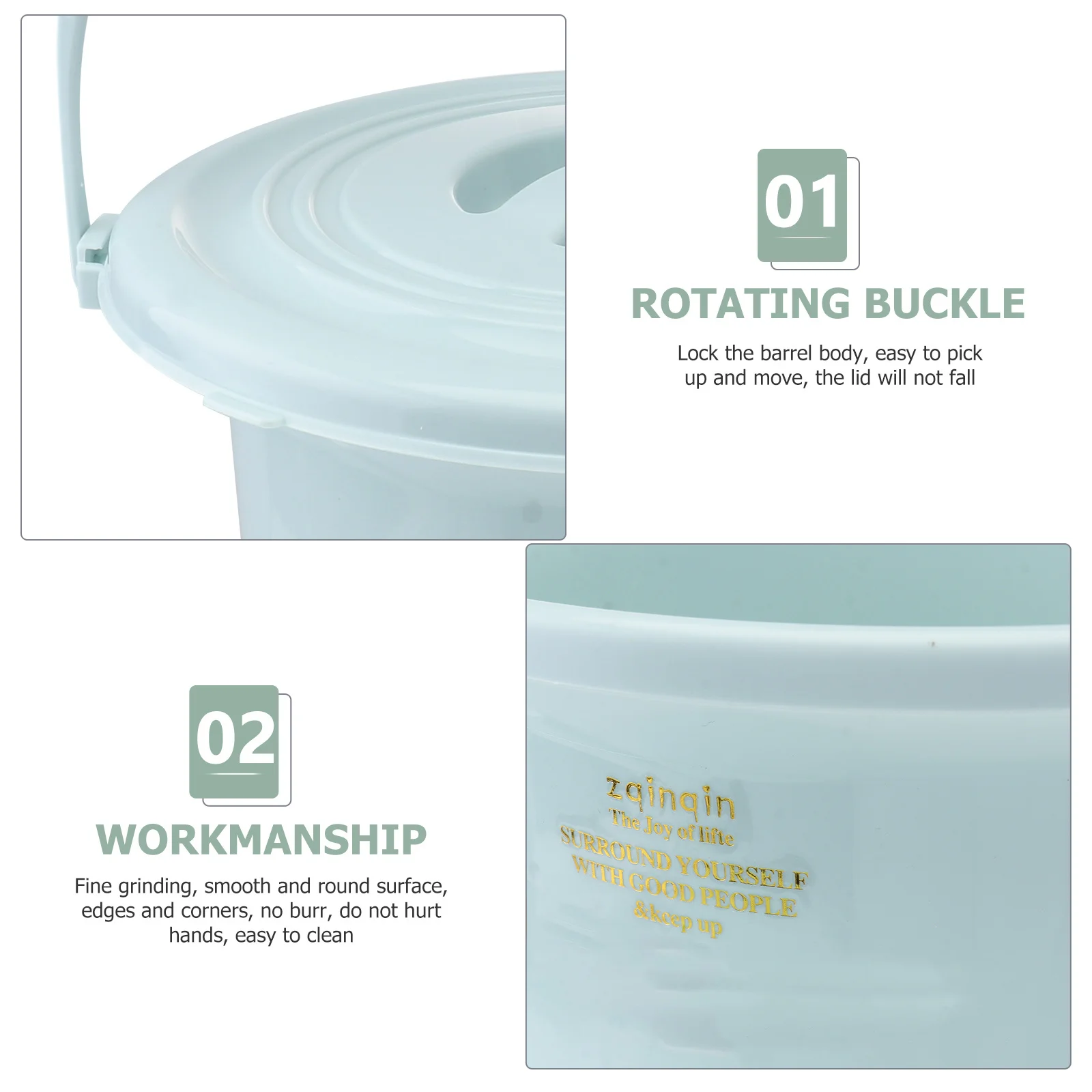 يده قعادة سميكة Pp البلاستيك المحمولة Bedpan لكبار السن الكبار الأطفال ليلة استخدام مبولة منزلية مع قفل غطاء الغرفة #6