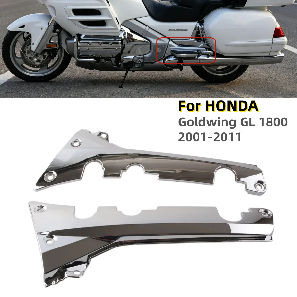 

2PCS Motorbike Fairing Right Left Lower Rear Frame Covers For Honda Goldwing GL 1800 Chrome Decorate Covers GL1800 2001-2011