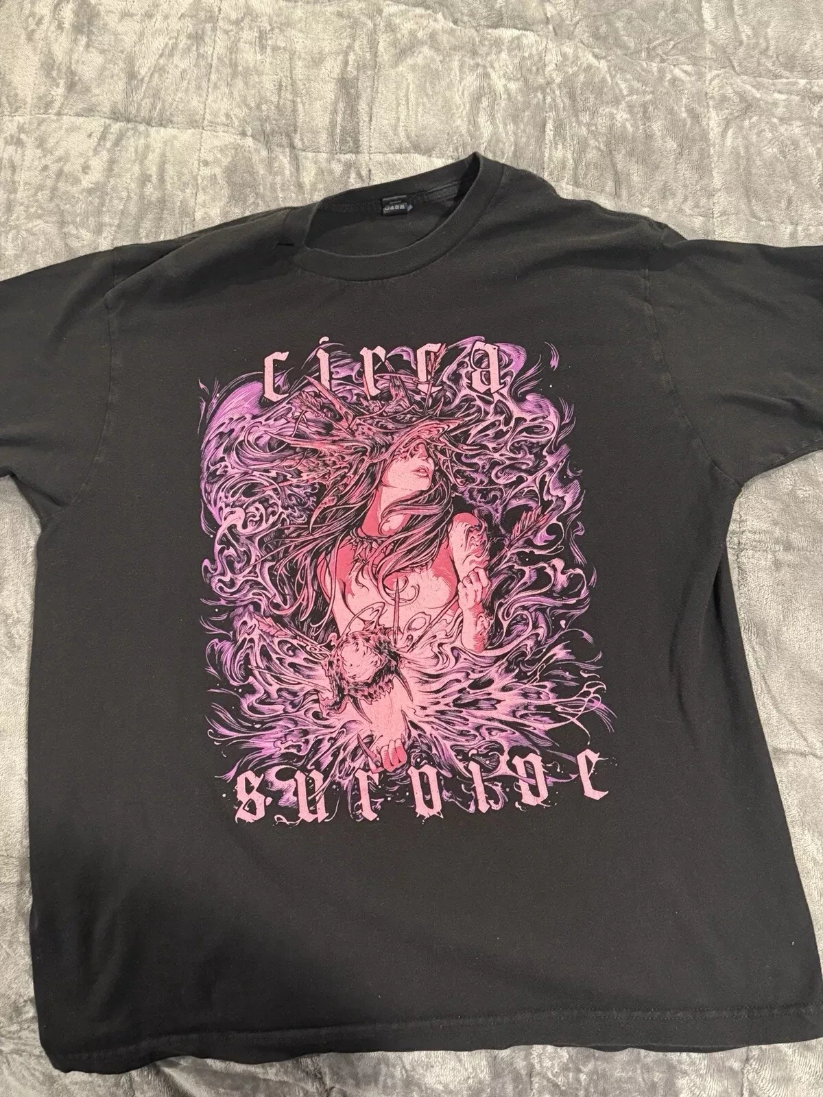 Camiseta unisex negra de la banda Circa Survive, ropa completa para hombre, Harajuku