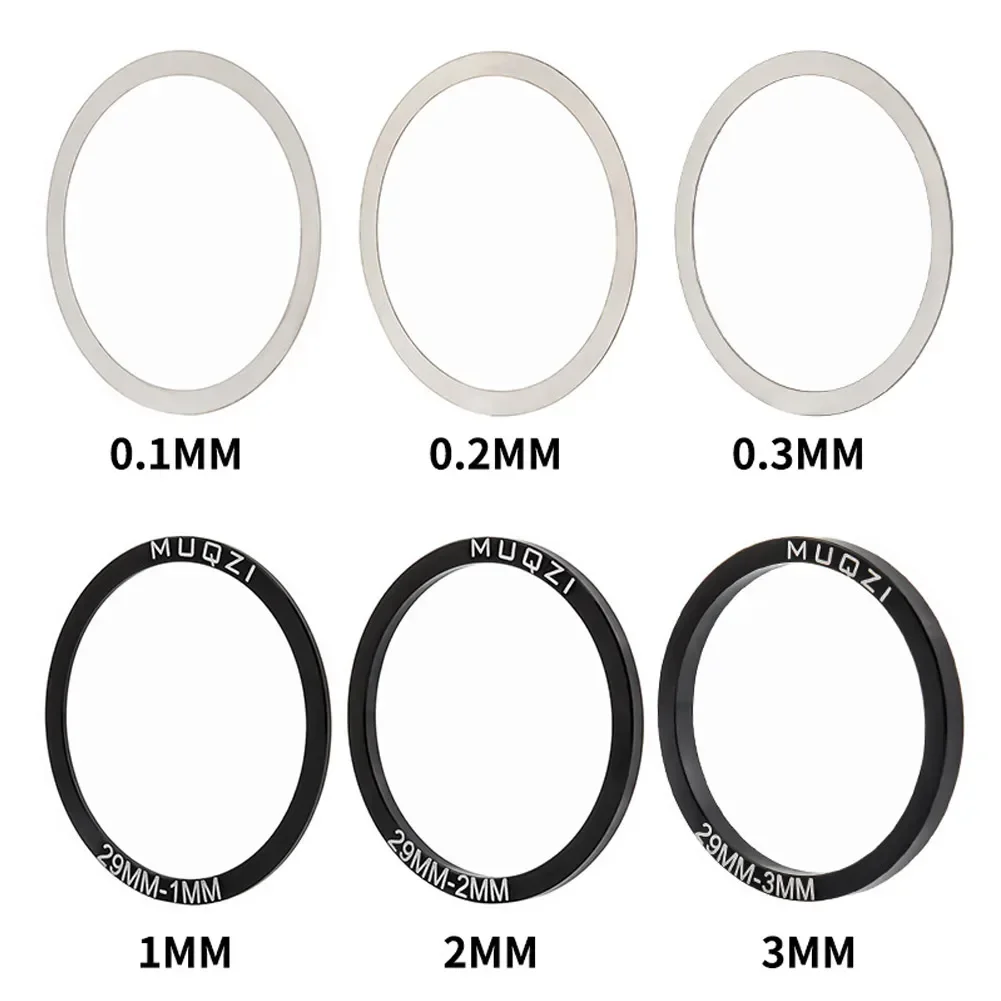 Bike Gasket Bottom Bracket Washer 30mm Crankset Shim Stainless Steel Washer ​6pcs 24mm 29mm For BB86/91/92/BB30/PF30 2022 New