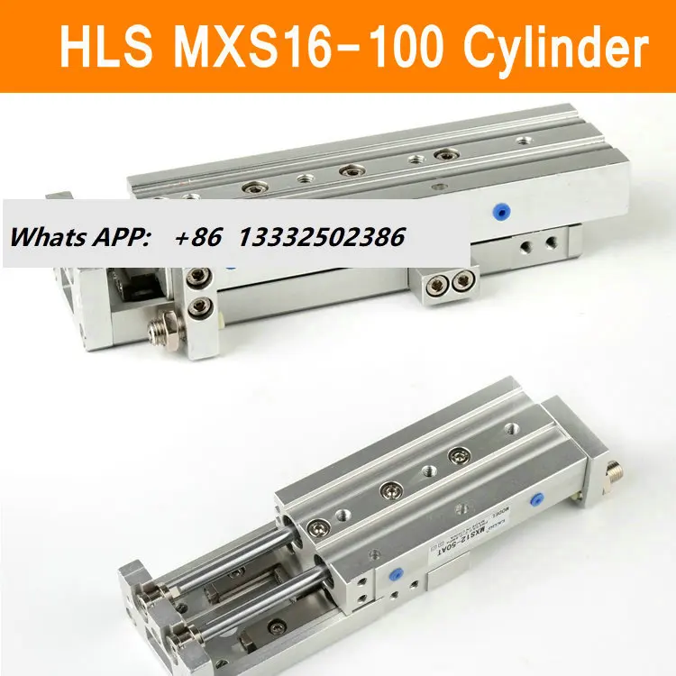

HLS MXS16-100 SMC Type MXS series Cylinder MXS16-100A 100AS 100AT 100B Air Slide Table Double Acting 16mm Bore 100mm Stroke