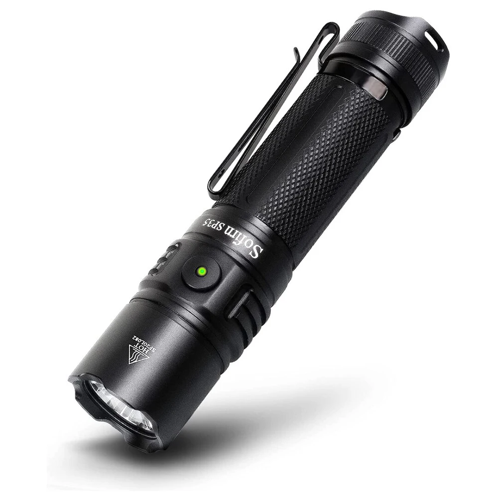 Sofirn SP35 Rechargeable LED Flashlight 21700 Type C 2A SST40 2200lm Torch 2 Groups with Ramping Power Indicator Update ATR