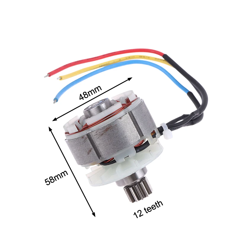 【1Pc Electric Mower Assembly 21V Brushless Lawn Mower Motor 12-tooth Lithium Battery Grass Trimmer Rotor】 view 6