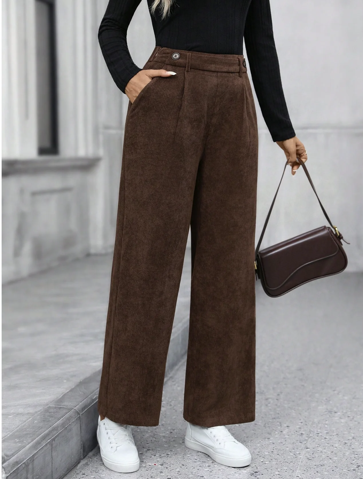 Maßgeschneiderte Urlaubshose für Damen, elegant, lässig, modisch, Outdoor-Sport, Cordhose für die ganze Saison – Detail 3