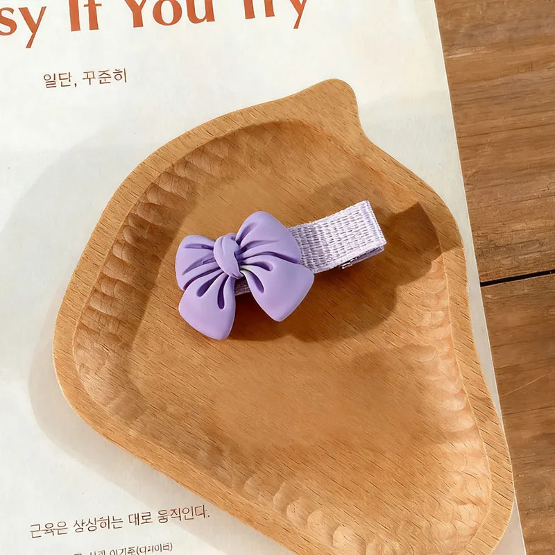 Handmade Fabric Flower Hair Clips Sweet Bow Design Women Side Barrettes Cute Broken Hair Decor Daily Hair Accessories 5