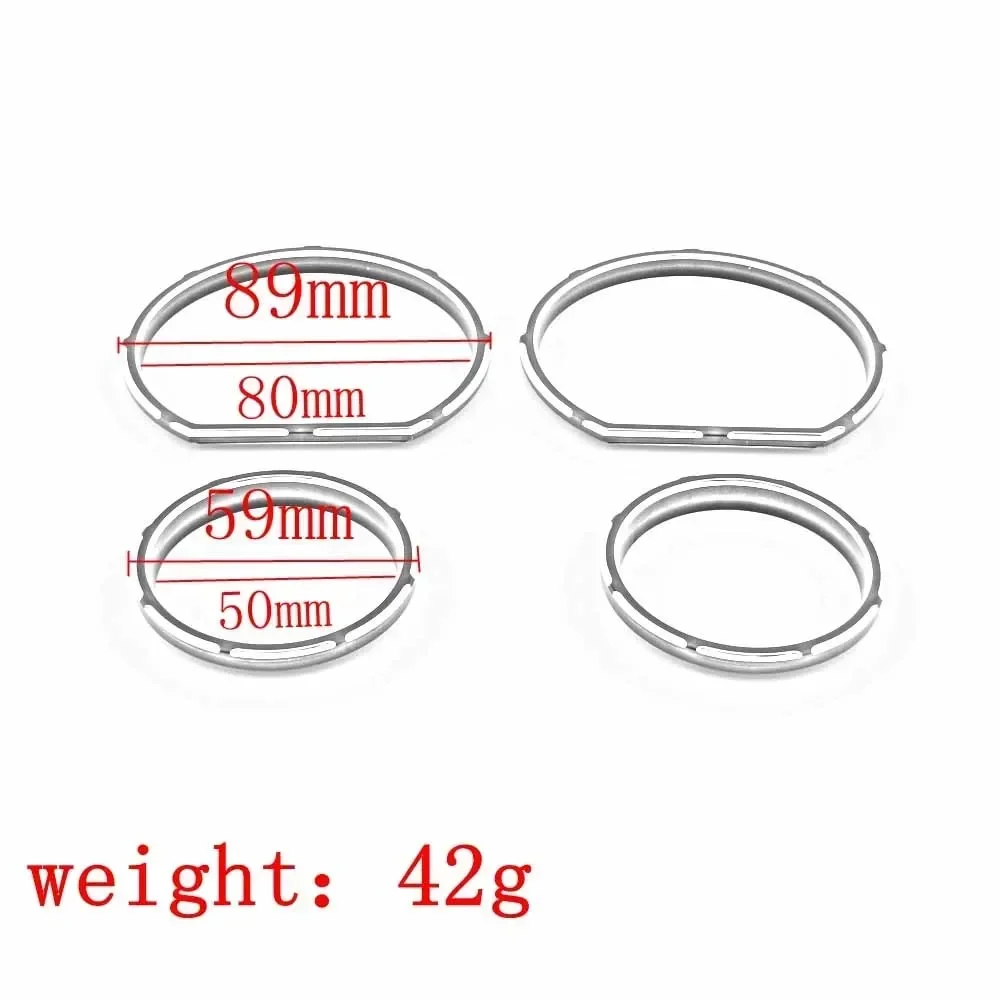 4Pcs Instrument Board Gauge Bezel Kit Speedometer Trim Ring Cover For Harley Davidson Touring Electra Street Glide 2014-2023