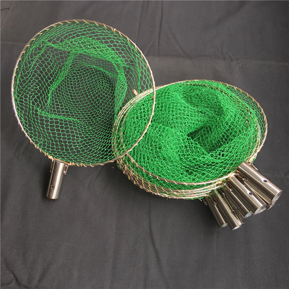 

1Pcs 25cm Diameter Fishing Net Head Stainless Steel Durable Portable Lightweight Easy to Clean for Shrimp Squid