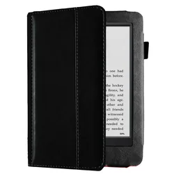 Leather Case with Magnetic for Kindle Touch D01200 Protect Case Cover Tablet Accessories