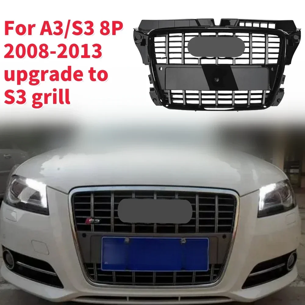 

Racing Grills Front Hood Grille Car Front Bumper Grill Center Grille for A3/S3 Grill for A3/S3 8P 2009-2013