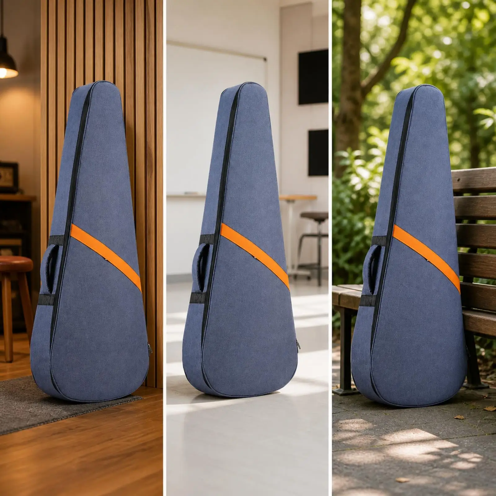 Padded Industrial Carry Case for Guitar Waterproof Double Strap Gig Bag Electric Acoustic Travel Protection