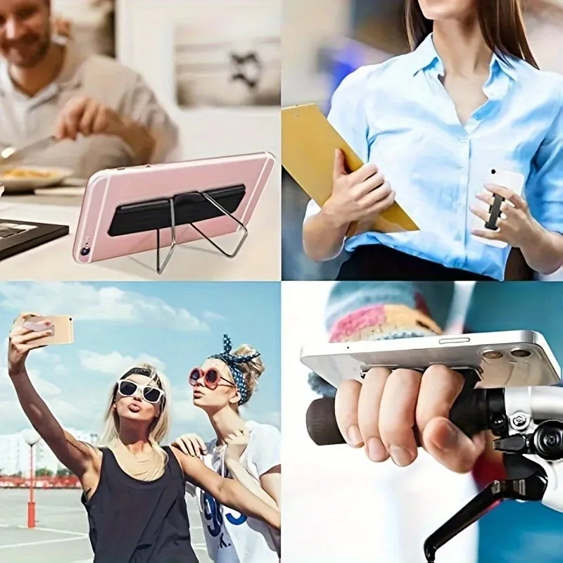 Immagine 6: Nuovo supporto per telefono cellulare con cinturino da polso, impugnatura per dito, supporto per telefono cellulare, staffa per presa adesiva push back per iPhone Samsung Xiaomi