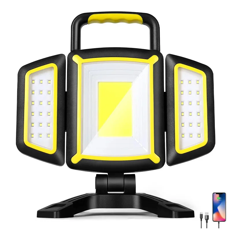30W Portable 4400Mah Rechargeable LED Work Light 5 Lighting Modes with Magnetic Base Outdoor Emergency Lighting  Flood Light