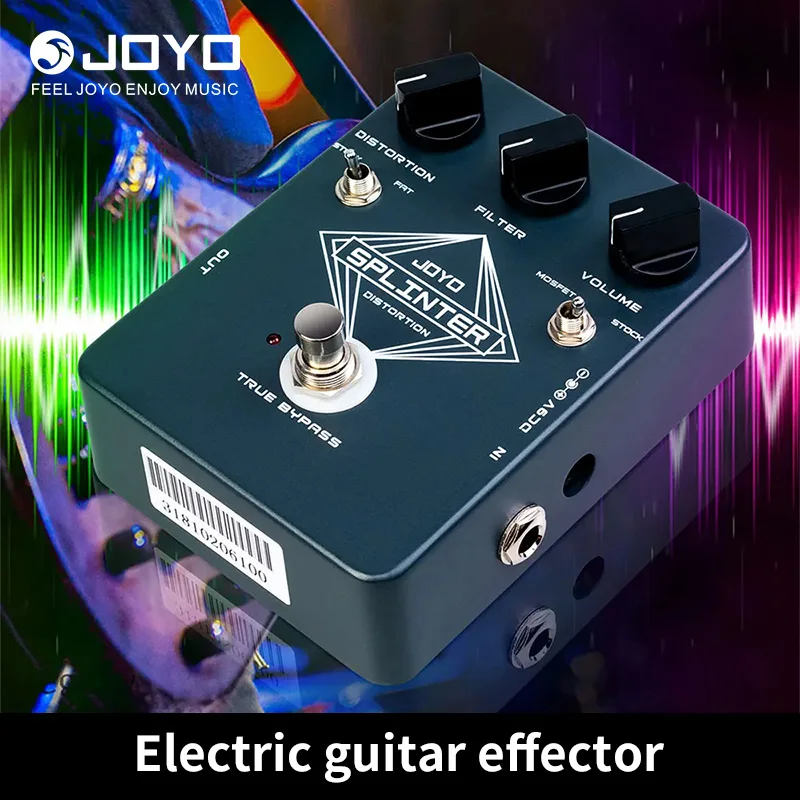 

JOYO-Педаль искажения для электрогитары, детали для гитары True Bypass, классические эффекты, JF-21