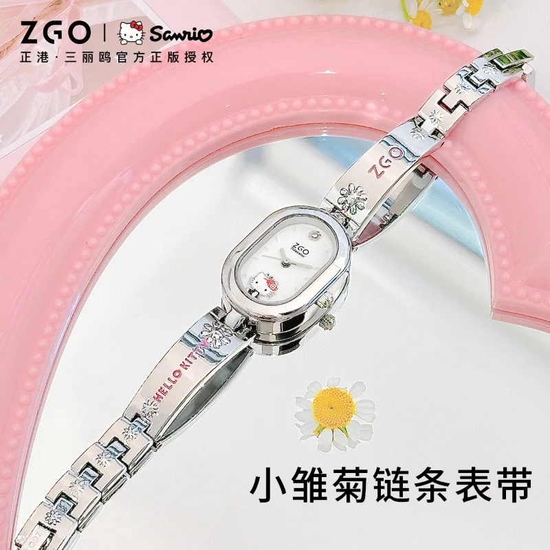 Sanrio Hello Kitty Girls Watch Kawaii Anime Cute Birthday Gifts Waterproof Bracelet Watch Cartoon Wrist Decoration Accessories﻿