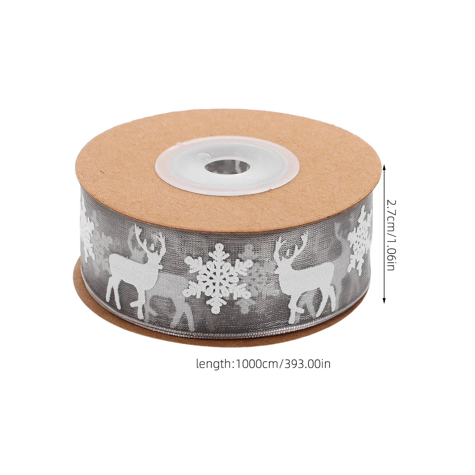 10 متر عيد الميلاد الغزلان نمط شريط بوليستر دائم لينة لتغليف الهدايا ديكور الزفاف الحرفية الخياطة شريط عيد الميلاد الأحمر