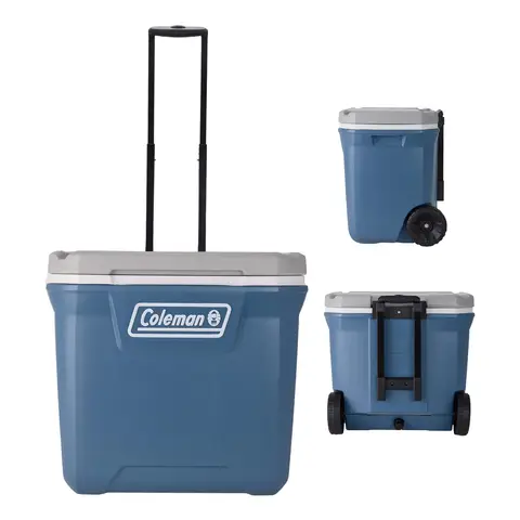 Dispositivo di raffreddamento con ghiacciaia serie 316 60QT con ruote, blu Lakeside