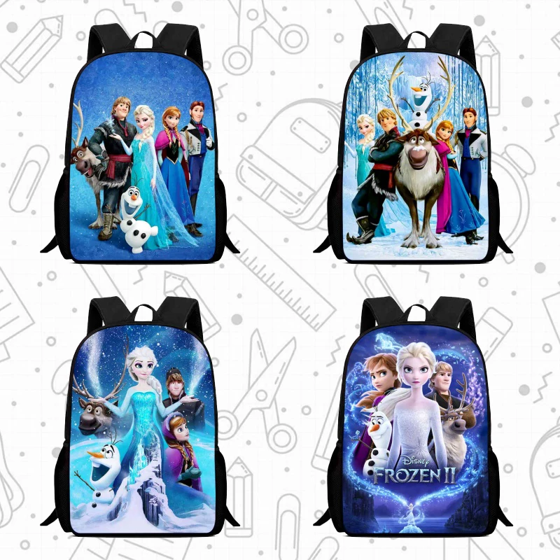 

Школьный рюкзак Disney, школьные ранцы с рисунком «Холодное сердце» для девочек и мальчиков, прочный и легкий детский рюкзак для детского сада