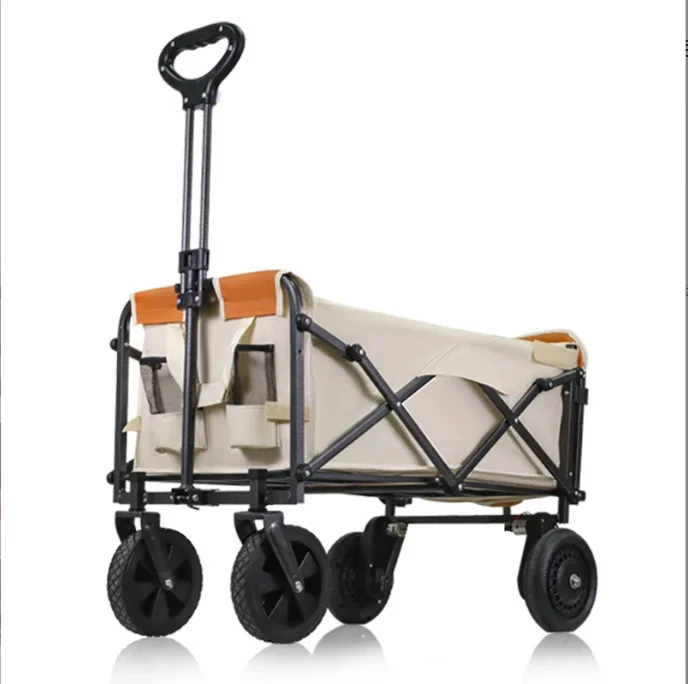 Trolley Folding Electric Camping Foldable Cart Shopping Outdoor Wagon Hand Off Road Trailers Luggage Portable Picnic Camp Traile