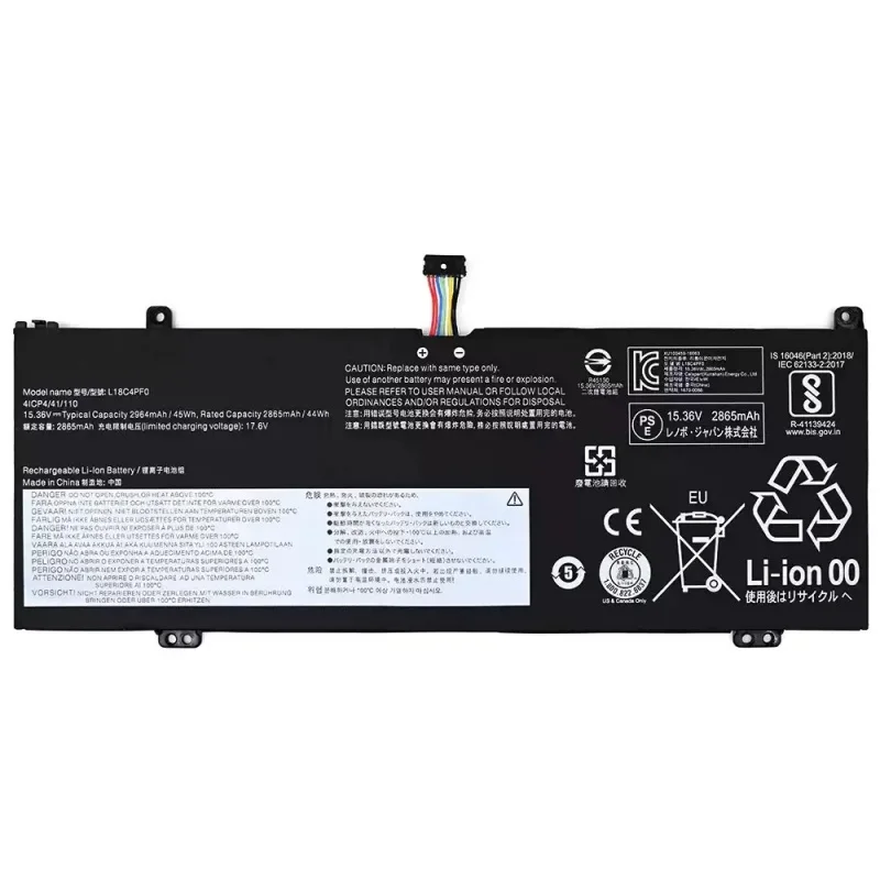 

L18M4PF0 L18C4PF0 L18D4PF0 Laptop Battery For Lenovo ThinkBook 13sIWL 20R90071GE 14sIWL 20rm0009us S54014IWL V540S